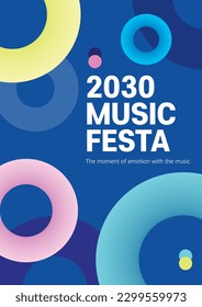 Circular Graphic Art Poster Background