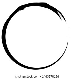 Circular grungy grunge circle frame / Splatter, splash effect isolated on white