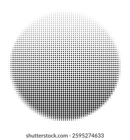 Circular Halftone Gradient Abstract Pattern