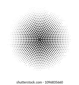 Circular Halftone Pattern, Halftone Element.