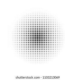 Circular halftone pattern, halftone element.