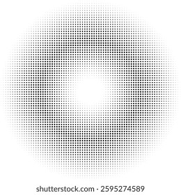Circular Halftone Ring Abstract Pattern Overlays.