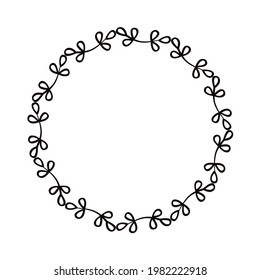 Rahmenblättern mit kreisförmigem Handziehen