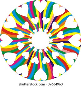Circular heart pattern 3
