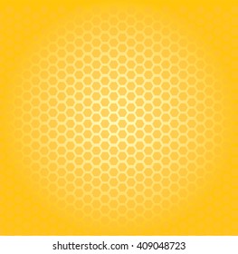 Circular honeycomb background. Elliptic gradient. 