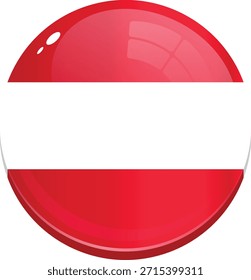 Ícone circular com a bandeira da Áustria.