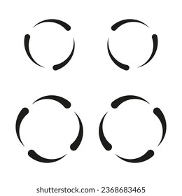 Circular icon. Vector illustration. EPS 10.