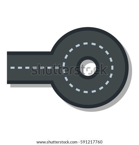 Circular impasse icon. Flat illustration of circular impasse vector icon for web