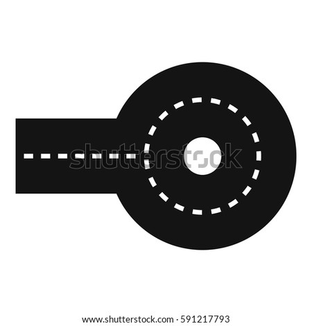 Circular impasse icon. Simple illustration of circular impasse vector icon for web