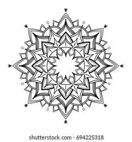 Circular Indian pattern. Mandala.
