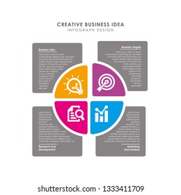 circular infographic design template