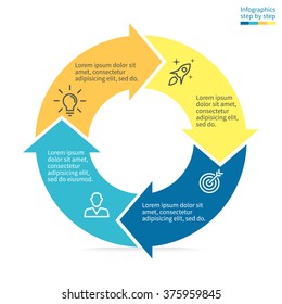 2,325 4 segment circle infographic Images, Stock Photos & Vectors ...