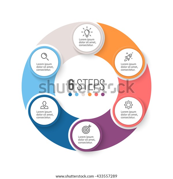 Circular Infographic Element Chart Graph Diagram Stock Vector (Royalty ...