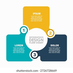Infografía circular con segmentos etiquetados, ideal para presentar datos estructurados o conceptos en formato visual. Ilustración vectorial.
