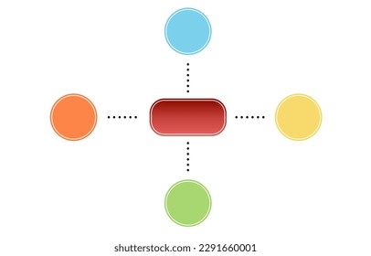 Plantilla de infografía circular con 4 opciones para diagrama de negocio, presentaciones, diseño web. 