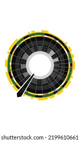 Circular infographics. Template for cycling diagram, graph, presentation and round chart for workflow layout, diagram, annual report, vastu, astrology, shakti chakra, devta chakra, occult sciences 