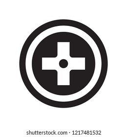 circular intersection sign icon. Trendy circular intersection sign logo concept on white background from Traffic Signs collection. Suitable for use on web apps, mobile apps and print media.