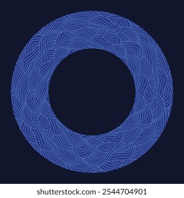 Vector de fondo de patrón transparente de onda japonesa circular