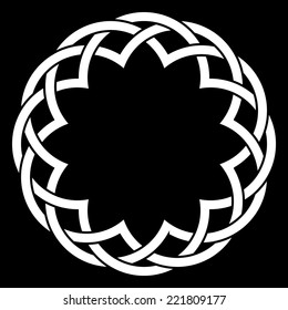 Circular knot vector illustration for use in your creative projects