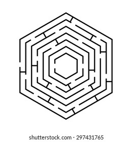 4,113 Labyrinths hexagonal Images, Stock Photos & Vectors | Shutterstock