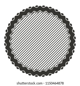 circular lace stamp icon