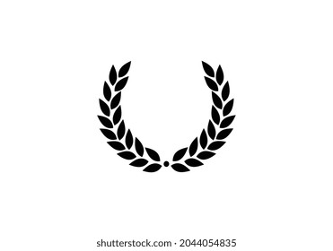 Circular Laurel Foliate Icon. Film Festival Award. Vector