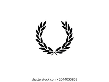 Circular Laurel Foliate Icon Film Festival Stock Vector (Royalty Free ...