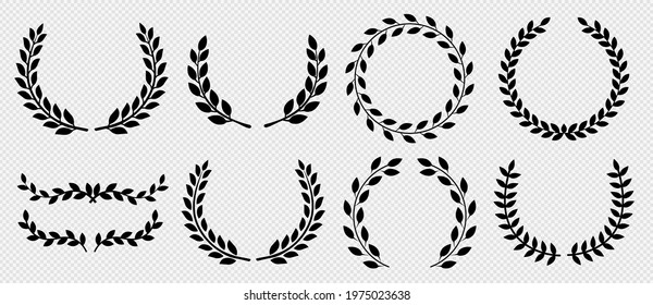 Circular Laurel Foliate Vector Icon