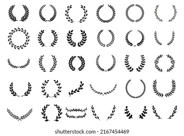 Circular Laurel Foliate Vector Icon