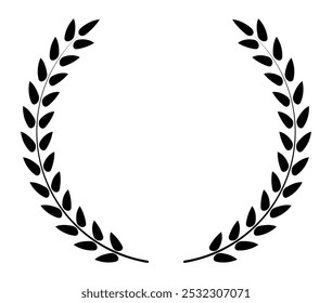 Ilustración vectorial circular de hojas y ramas 