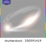 Circular lens flare transparent light effect. Abstract sparkling spark. Ellipse border. Shining shock. Rotational glow line. Power energy element. Glowing ring trace. Round shiny frame. Vector circle