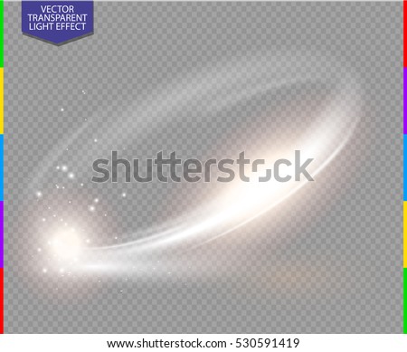 Circular lens flare transparent light effect. Abstract sparkling spark. Ellipse border. Shining shock. Rotational glow line. Power energy element. Glowing ring trace. Round shiny frame. Vector circle