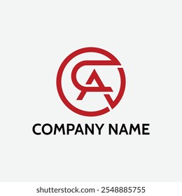 Circular Letter CA Logo Concept