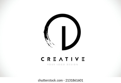 Das Circular Letter-Logo mit Circle Brush Design und weißem Hintergrund.