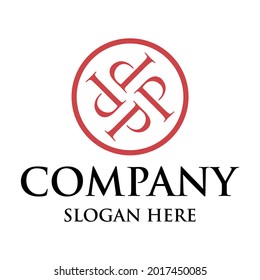 Circular letter P logo design 
