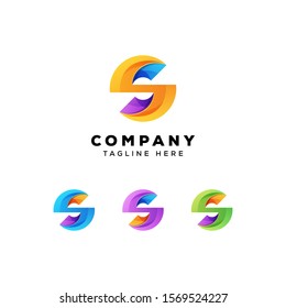 circular letter s logo premium vector for your branding