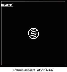 Circular Letter S Monogram Design: Elegant, Modern Illustration for Professional Branding and Identity Enhancement.