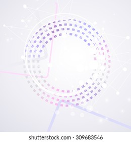 Circular light color abstraction