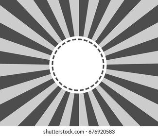 circular light scattered behind