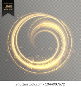 Circular Light Streak In Gold Color