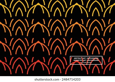 Circular Line Shapes and Designs Orange and Yellow Colors Geometric Pattern Abstract Pattern Seamless Pattern