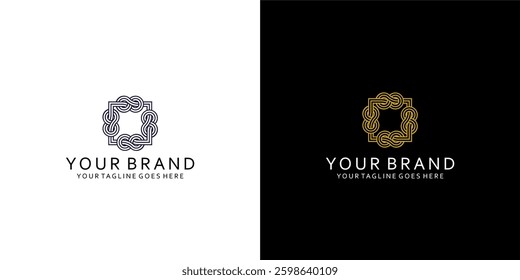 The circular line symbol logo gives an elegant dynamic impression