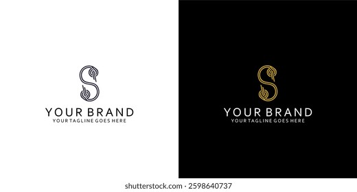 The circular line symbol logo gives an elegant dynamic impression