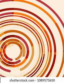 Circulación de líneas, fondo abstracto geométrico. Ilustración del vector