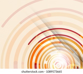 Circular lines circles, geometric abstract background. Vector illustration