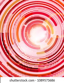 Circular lines circles, geometric abstract background. Vector illustration