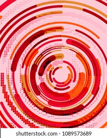 Circular lines circles, geometric abstract background. Vector illustration