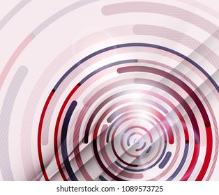 Circular lines circles, geometric abstract background. Vector illustration