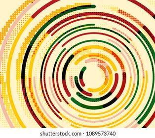 Circulación de líneas, fondo abstracto geométrico. Ilustración del vector