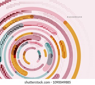 Circulación de líneas, fondo abstracto geométrico. Ilustración del vector